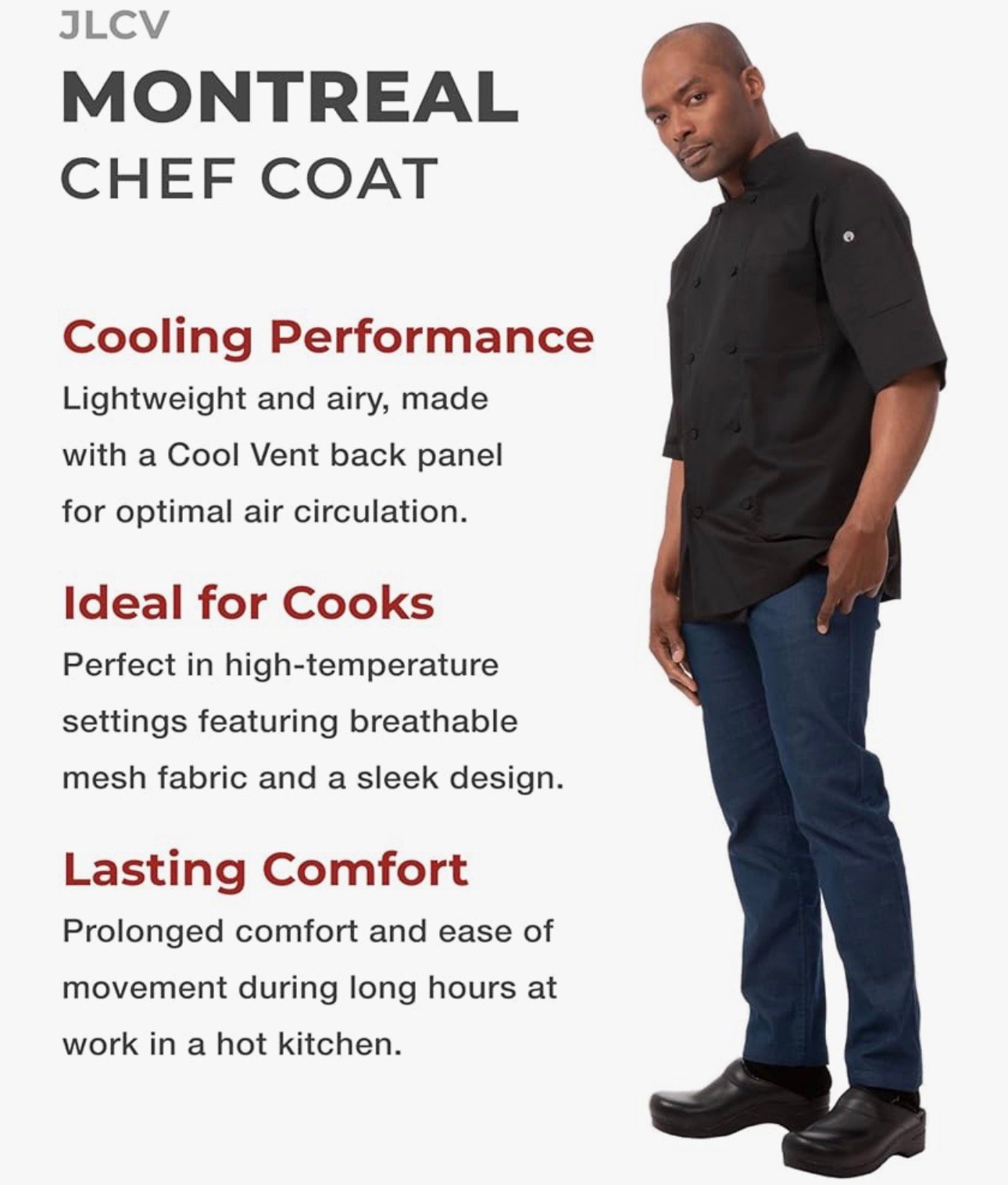 Chef Works Montreal Cool Vent Chef Coat - Image 4