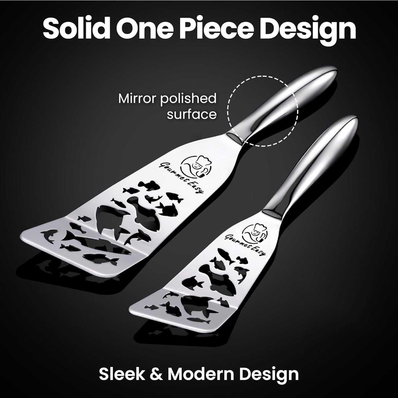 Stainless Steel Fish Spatula Set - Image 3