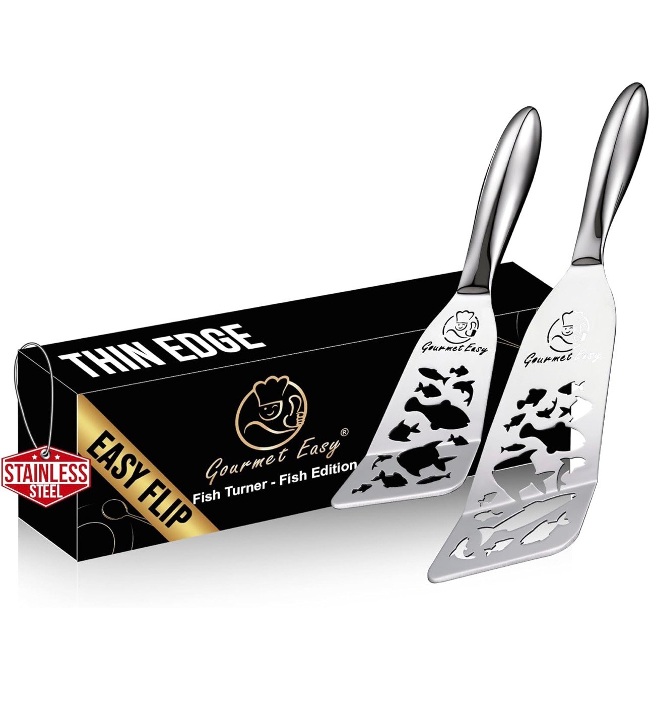 Stainless Steel Fish Spatula Set