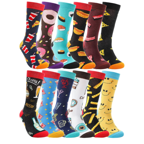 MOGGEI Funny Socks for Men Women Fun Cozy Crazy Novelty Fashion Breathable Printed Cotton Boot Socks