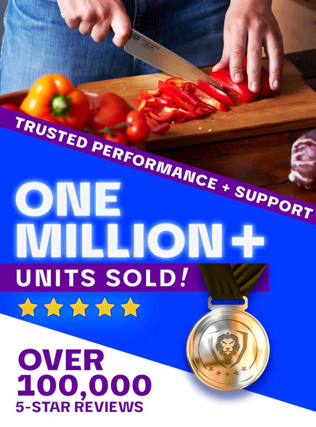 Phantom Series Chef's Knife 8" Black - Image 6