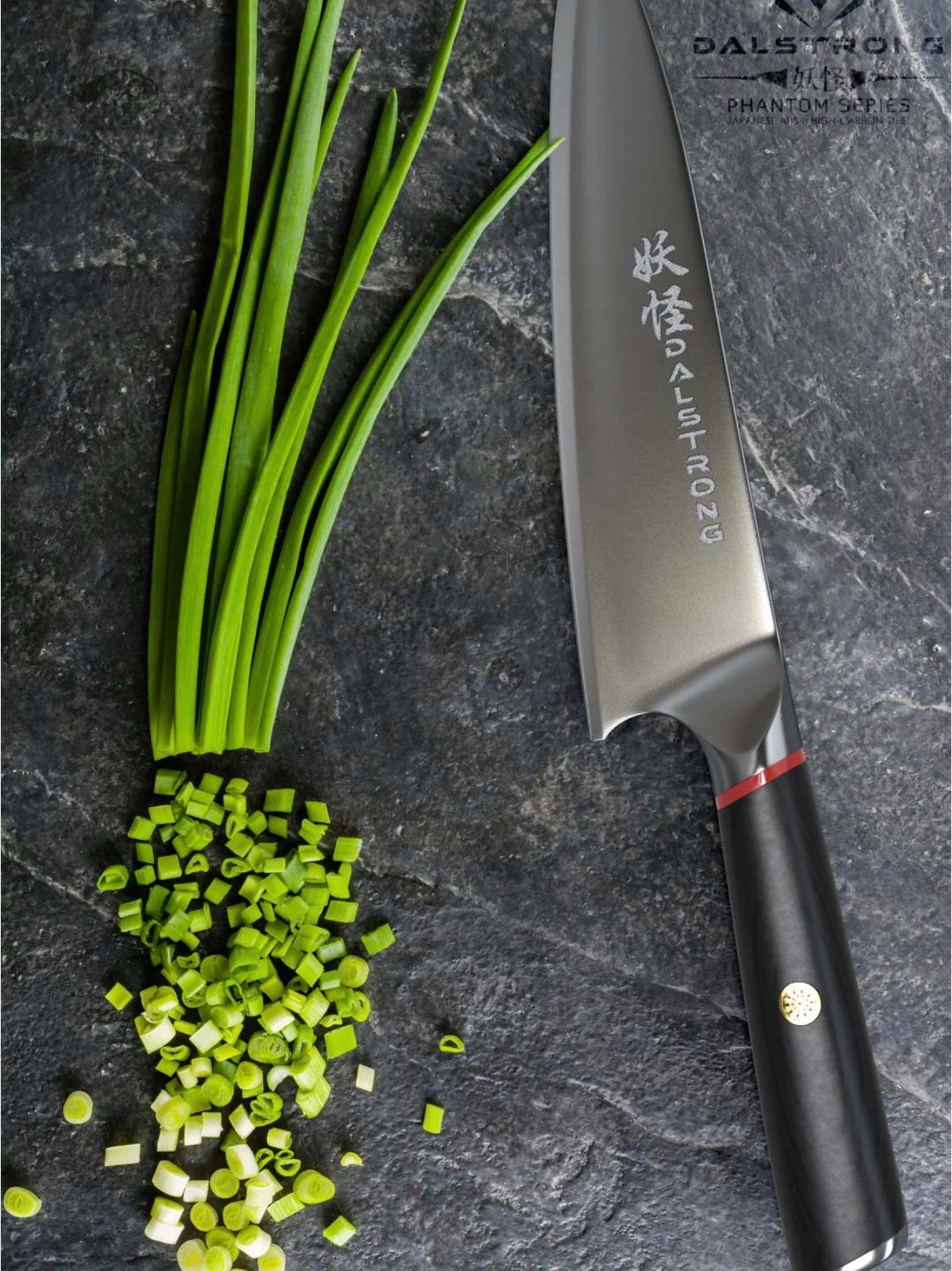 Phantom Series Chef's Knife 8" Black - Image 8